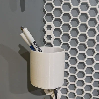 Cốc đựng bút treo tường 3 inch cho hệ thống Honeycomb Storage Wall