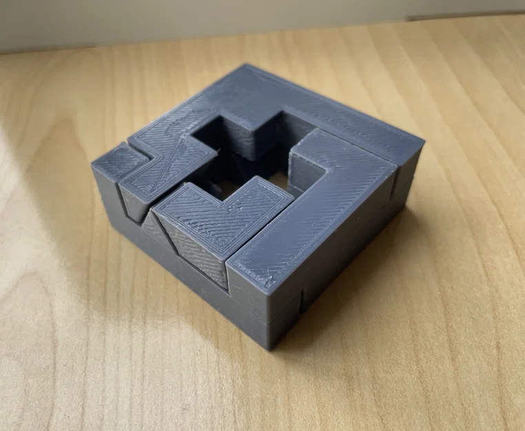 Mô hình giải đố Cross Puzzle (Hanayama style) in 3D đầy thử thách - Image 1