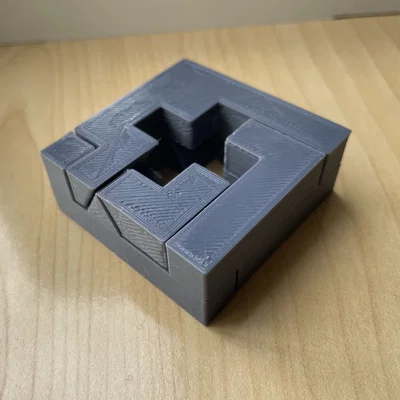 Mô hình giải đố Cross Puzzle (Hanayama style) in 3D đầy thử thách