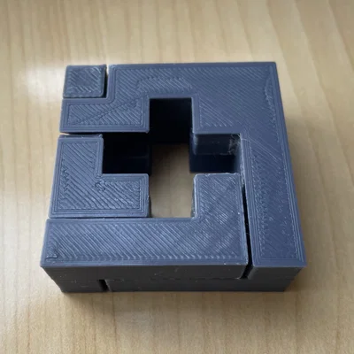 Mô hình giải đố Cross Puzzle (Hanayama style) in 3D đầy thử thách