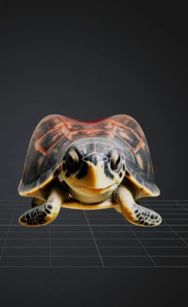 Bộ 3 mô hình rùa nhỏ đáng yêu (Cute Turtles) cho máy in 3D - Image 2