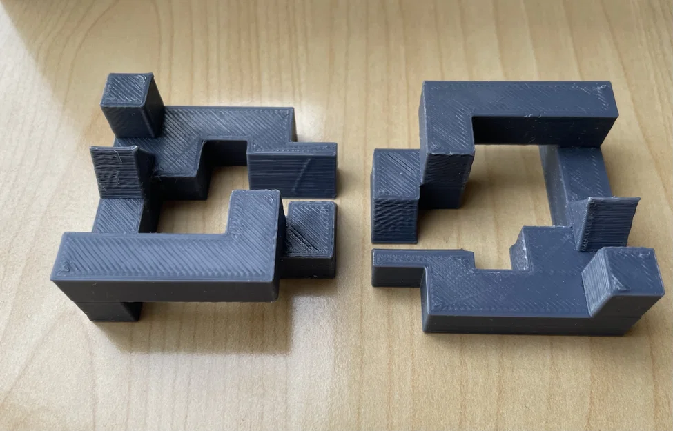 Mô hình giải đố Cross Puzzle (Hanayama style) in 3D đầy thử thách - Image 3