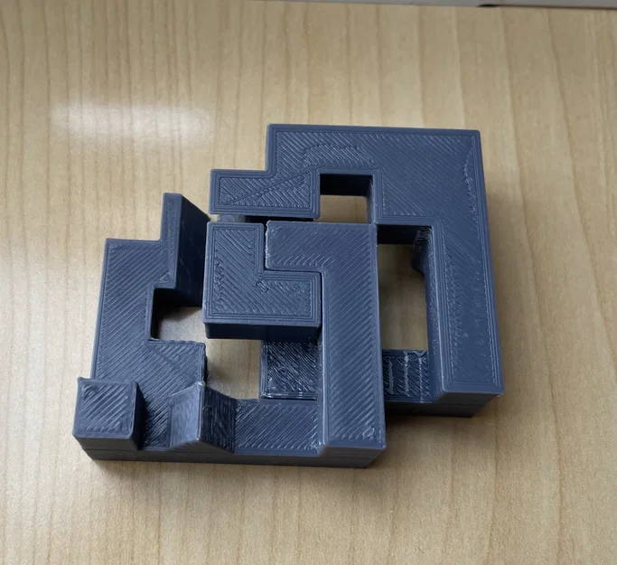 Mô hình giải đố Cross Puzzle (Hanayama style) in 3D đầy thử thách - Image 4