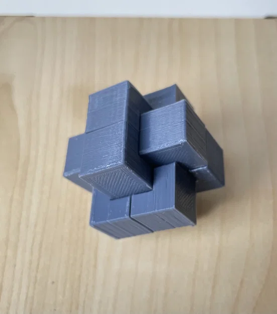 Mô hình giải đố 3D Burr Puzzle - Thử thách trí tuệ cho mọi người - Image 1