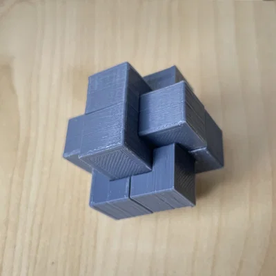 Mô hình giải đố 3D Burr Puzzle - Thử thách trí tuệ cho mọi người