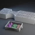 Mô hình bàn cờ Hoàng gia Sumer (Sumerian Game of Ur) in 3D - Thumbnail 1
