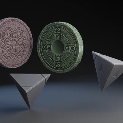Mô hình bàn cờ Hoàng gia Sumer (Sumerian Game of Ur) in 3D