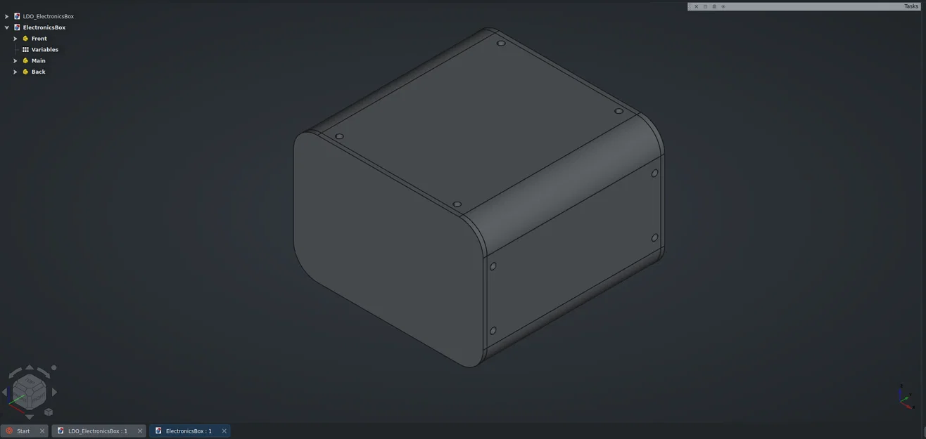 Hộp Dự Án Điện Tử Parametric - FreeCAD - Image 3