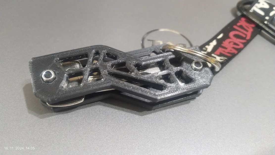 Móc chìa khóa hình học tối giản (Minimalist Key Holder) sử dụng đai ốc M3 - Image 1