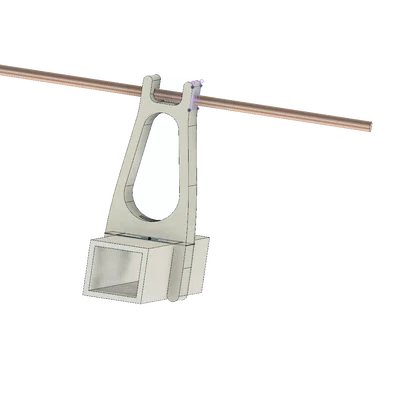 Ngàm kẹp ăng-ten Yagi Tonna 23 cm