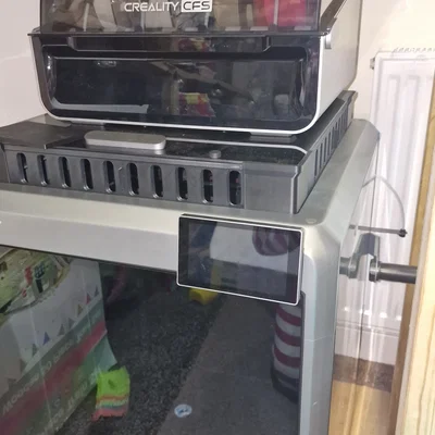 Bộ riser Creality K2 có cửa trượt đóng (slide shuts)