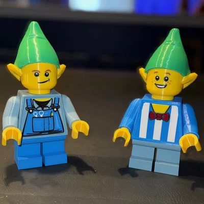 Yêu tinh của Ông già Noel (Set 1) Brick MegaFigures (Tỉ lệ 5:1)