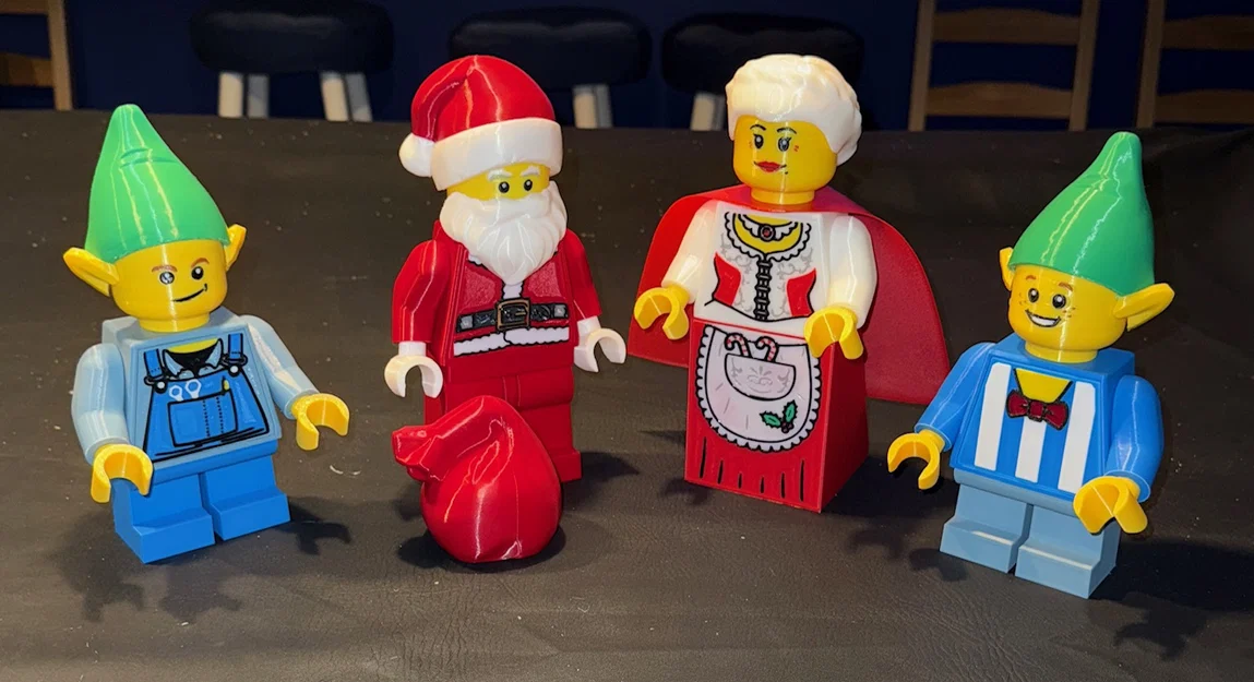 Yêu tinh của Ông già Noel (Set 1) Brick MegaFigures (Tỉ lệ 5:1) - Image 4