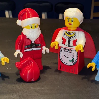 Yêu tinh của Ông già Noel (Set 1) Brick MegaFigures (Tỉ lệ 5:1)