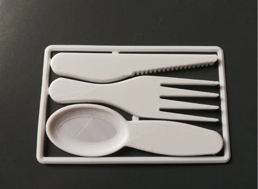 Bộ dụng cụ ăn uống 3D tiện lợi dạng thẻ Credit card cutlery - Image 2