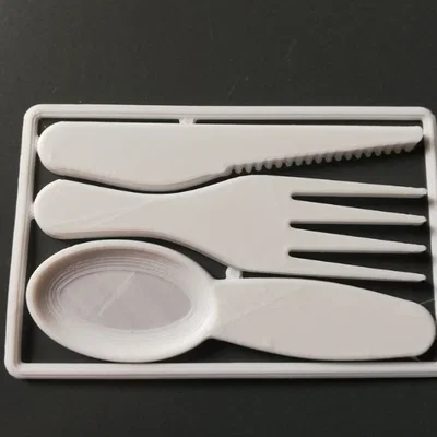 Bộ dụng cụ ăn uống 3D tiện lợi dạng thẻ Credit card cutlery