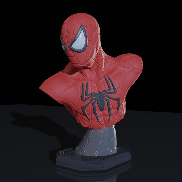 Mô hình tượng bán thân Spiderman (Người Nhện) 3D chất lượng cao - Image 1