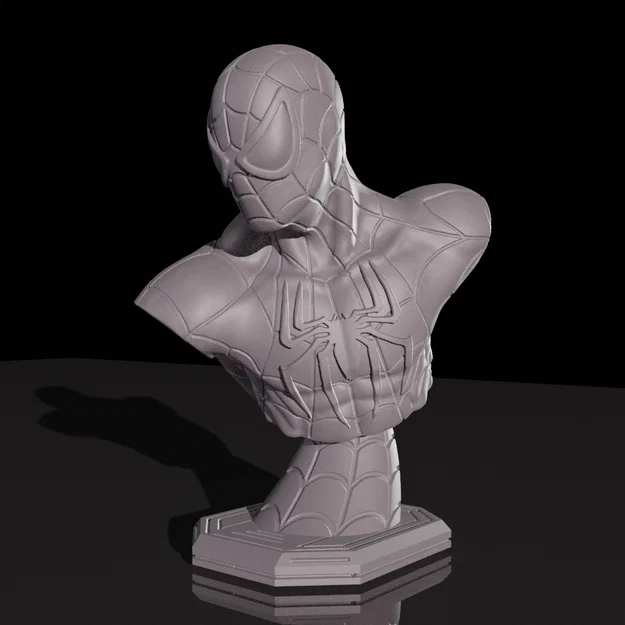 Mô hình tượng bán thân Spiderman (Người Nhện) 3D chất lượng cao - Image 4