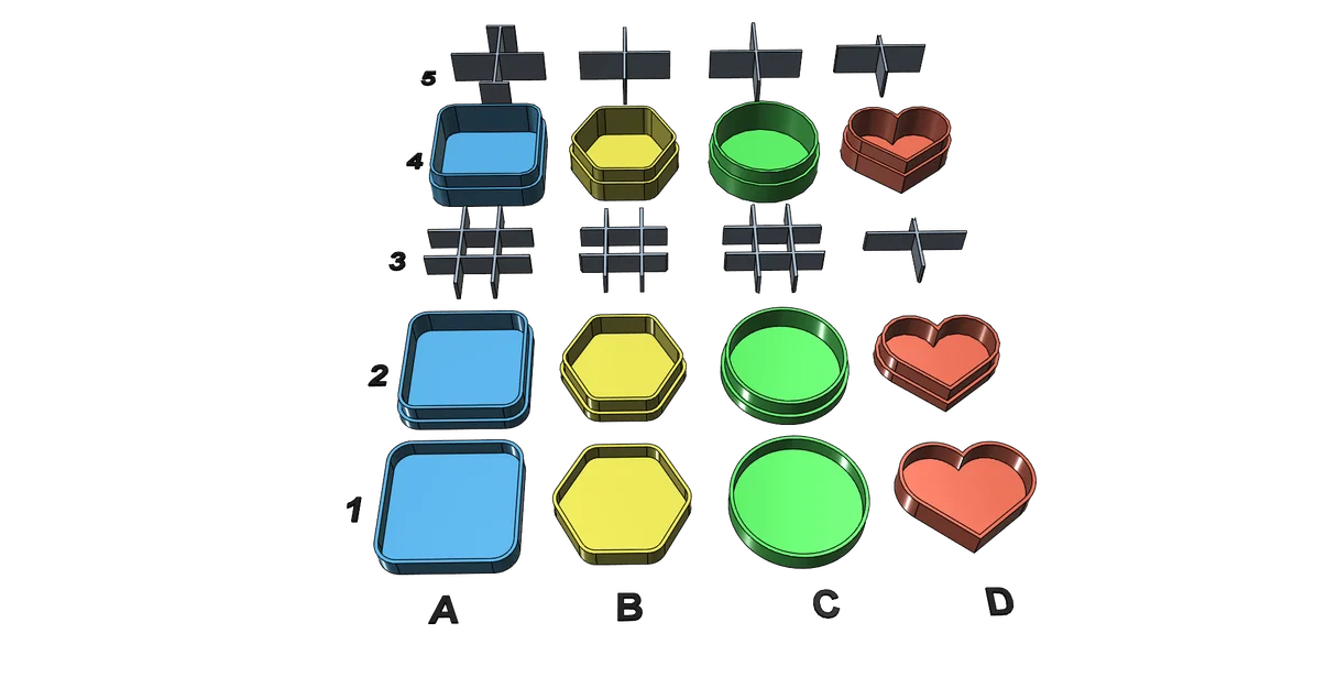 Bộ hộp đa năng có ngăn chia: Giải pháp in 3D lưu trữ đồ nhỏ cực tiện - Image 4