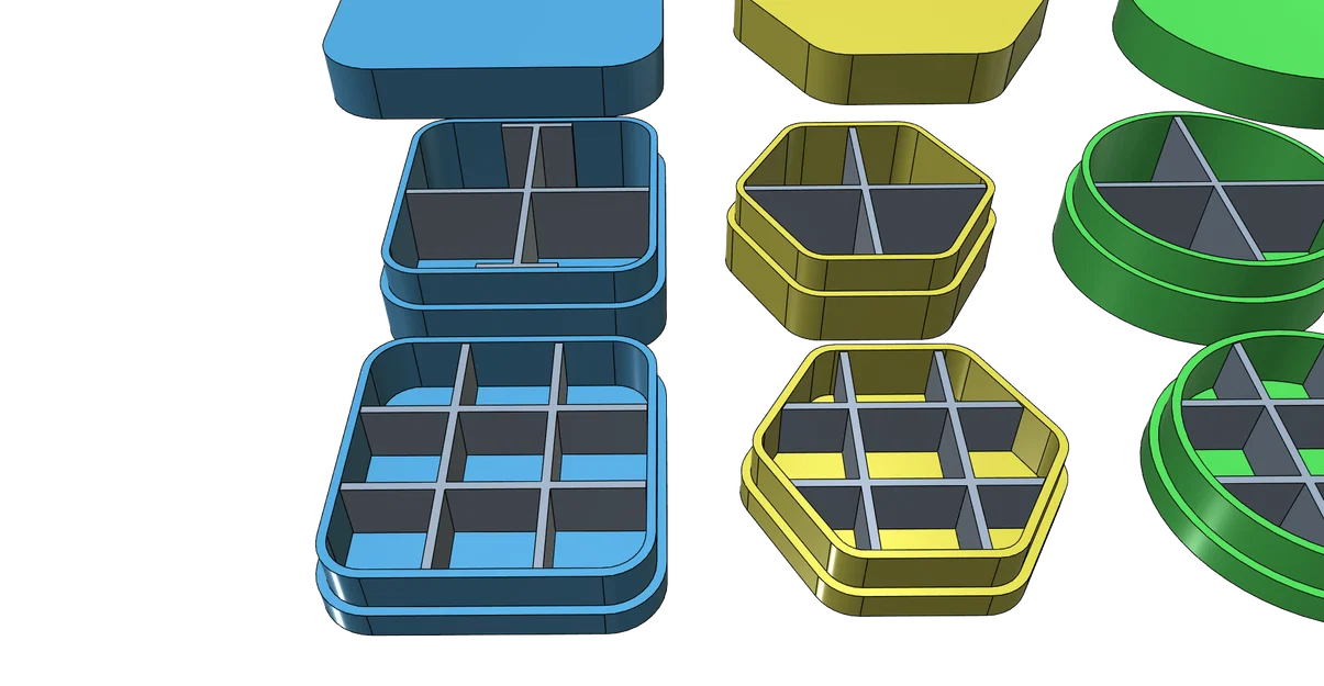 Bộ hộp đa năng có ngăn chia: Giải pháp in 3D lưu trữ đồ nhỏ cực tiện - Image 7