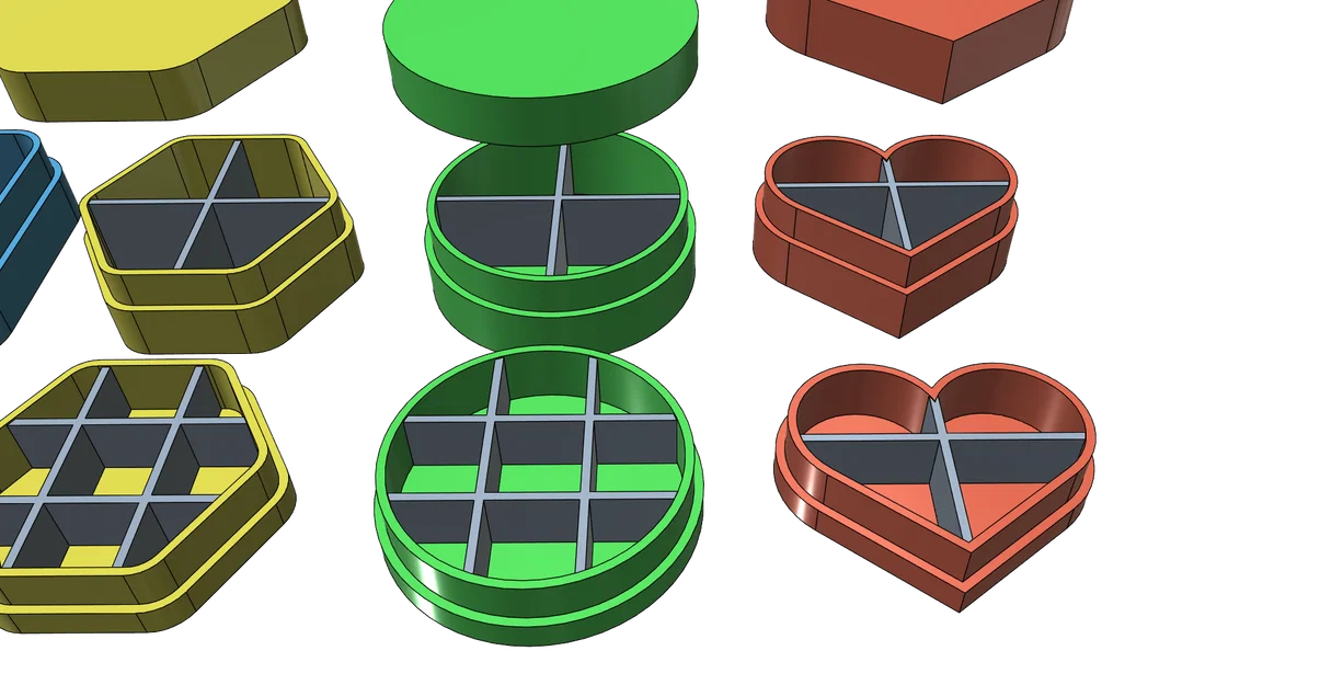 Bộ hộp đa năng có ngăn chia: Giải pháp in 3D lưu trữ đồ nhỏ cực tiện - Image 12