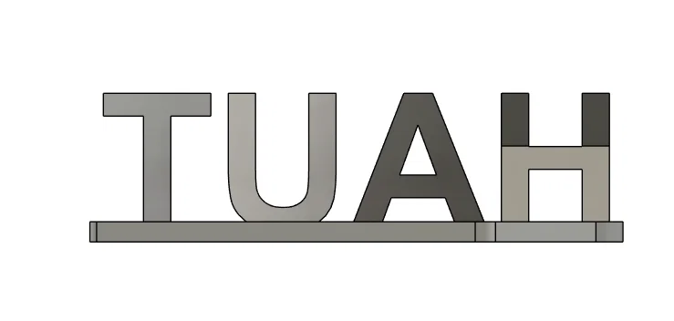 Mô hình trang trí chữ Hawk Tuah 3D - Thiết kế độc đáo cho bàn làm việc - Image 1