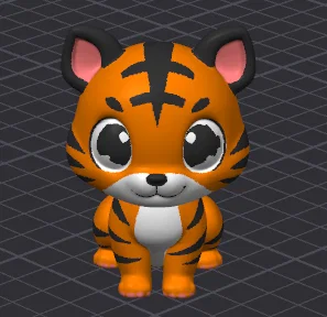 Tigger The Tiger - Mô hình 3D hổ hoạt hình (Pre Painted) MMU/MMS/AMS - Image 1