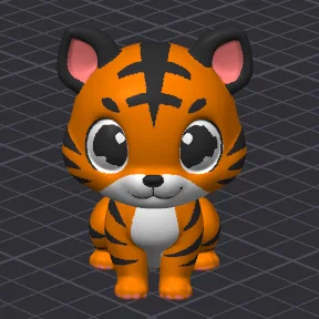 Tigger The Tiger - Mô hình 3D hổ hoạt hình (Pre Painted) MMU/MMS/AMS