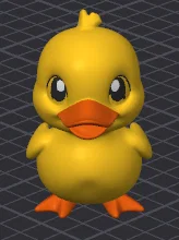 Lucky The Ducky - Mô hình vịt hoạt hình 3D (Pre Painted) MMU/MMS/AMS - Image 1