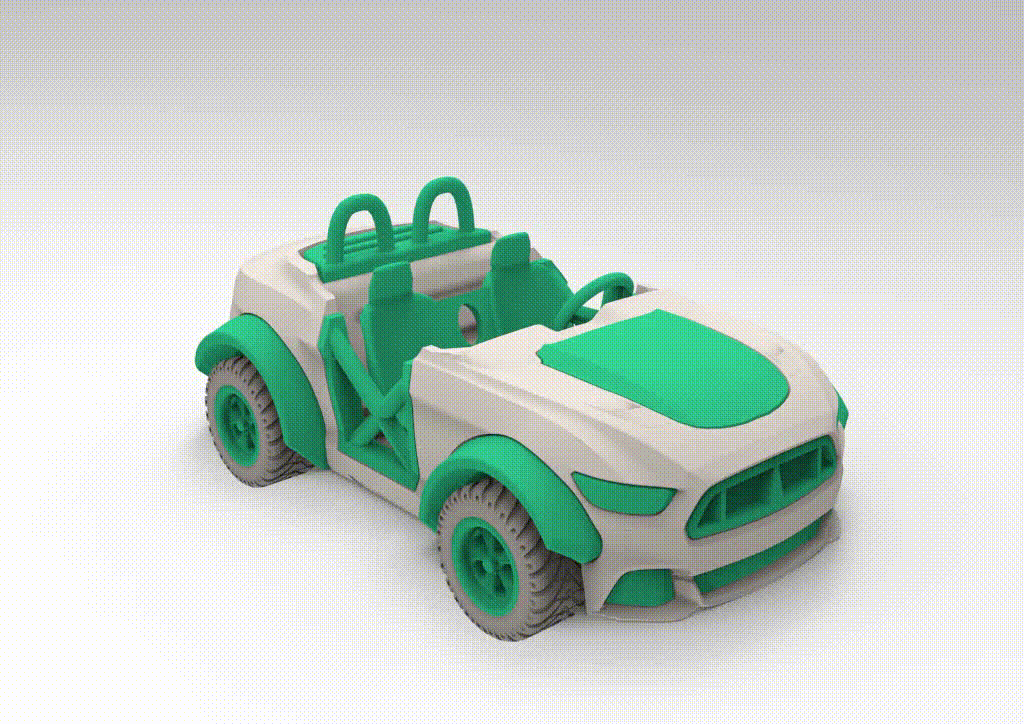 Mô hình xe hơi Car V4 - Bản thiết kế 3D thể thao ấn tượng - Thumbnail 1