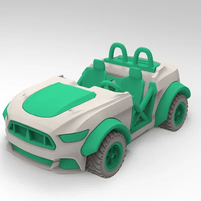 Mô hình xe hơi Car V4 - Bản thiết kế 3D thể thao ấn tượng