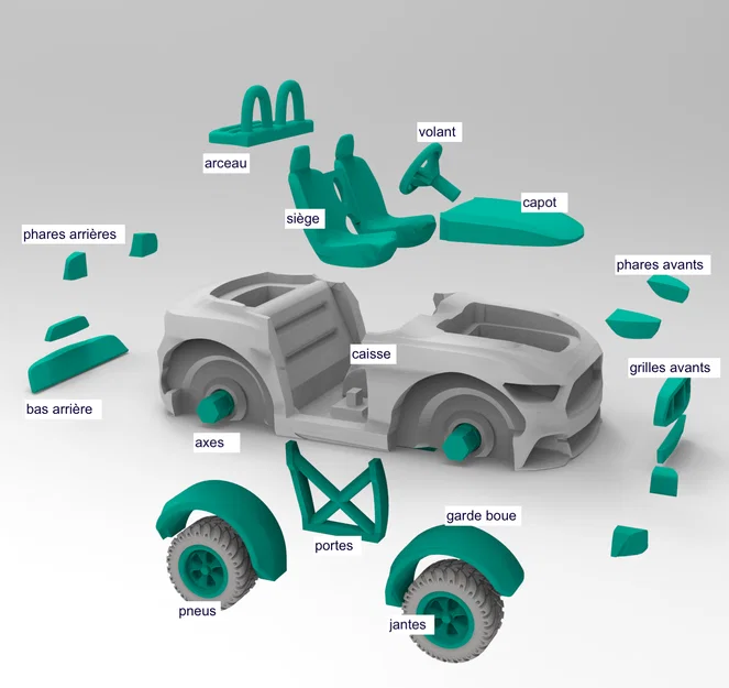 Mô hình xe hơi Car V4 - Bản thiết kế 3D thể thao ấn tượng - Image 4