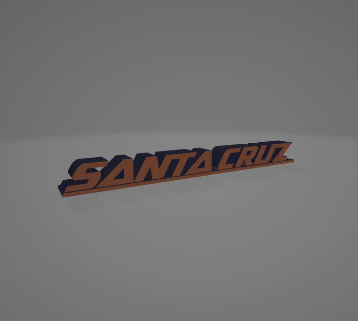 Mô hình trang trí Logo Santa Cruz Bicycles in 3D cực đẹp - Image 1