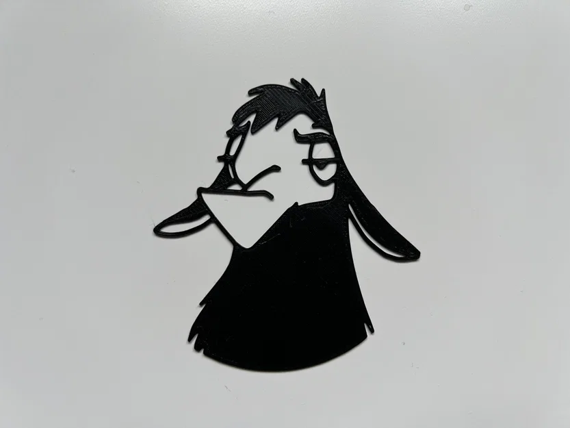 Mô hình trang trí tường Llama dễ thương phong cách 2D - Image 1