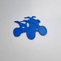 Móc khóa hình xe địa hình Quad ấn tượng cho người yêu xe - Thumbnail 2