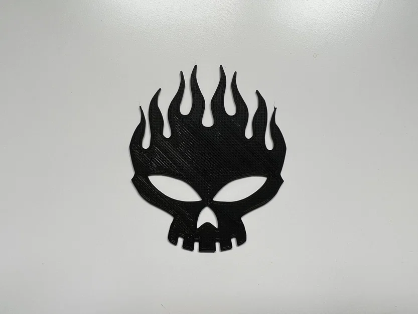 Mô hình 3D trang trí tường logo đầu lâu ban nhạc The Offspring - Image 1