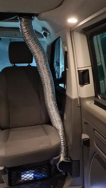 Adapter ống sưởi VW California dẫn nhiệt lên pop-top - Image 1