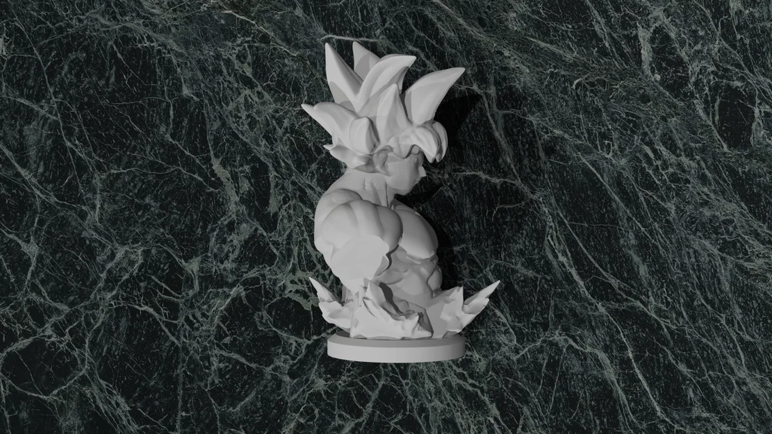 Tượng bán thân Goku Ultra Instinct (Dragon Ball Z) #40 - Image 2