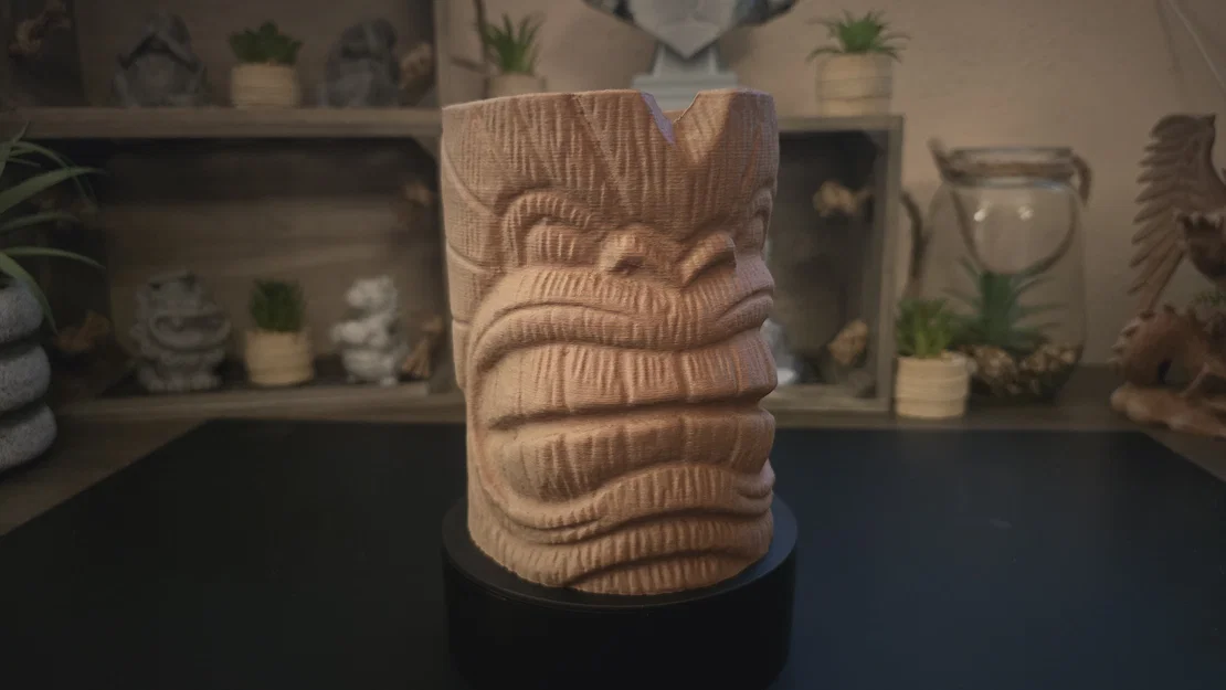 Tiki Totem #01: Ống cắm bút và chậu cây trang trí độc đáo - Image 1