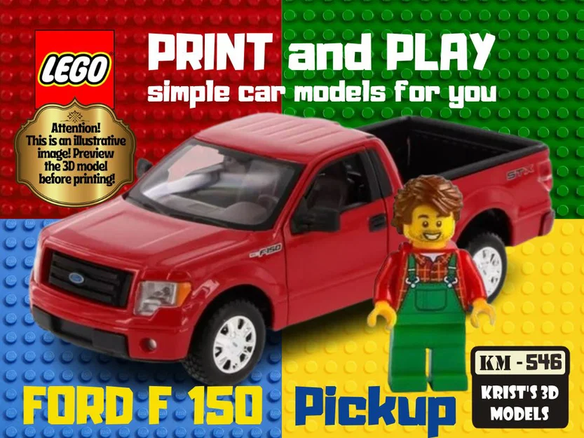 Mô hình xe bán tải LEGO Ford F150 in 3D độc đáo cho mọi lứa tuổi - Image 1