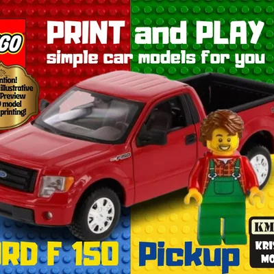 Mô hình xe bán tải LEGO Ford F150 in 3D độc đáo cho mọi lứa tuổi
