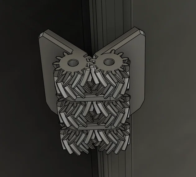 Bản lề bánh răng 270 độ cho khung nhôm 2020 - Tự in 3D - Image 1