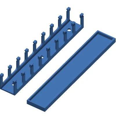 Máng đi dây (cable duct) tùy chỉnh kèm nắp đậy