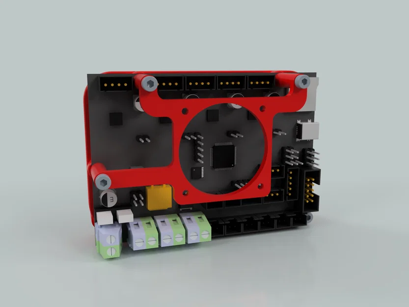 Giá đỡ quạt tản nhiệt 4010 cho bo mạch SKR Mini E3 và Creality - Image 2