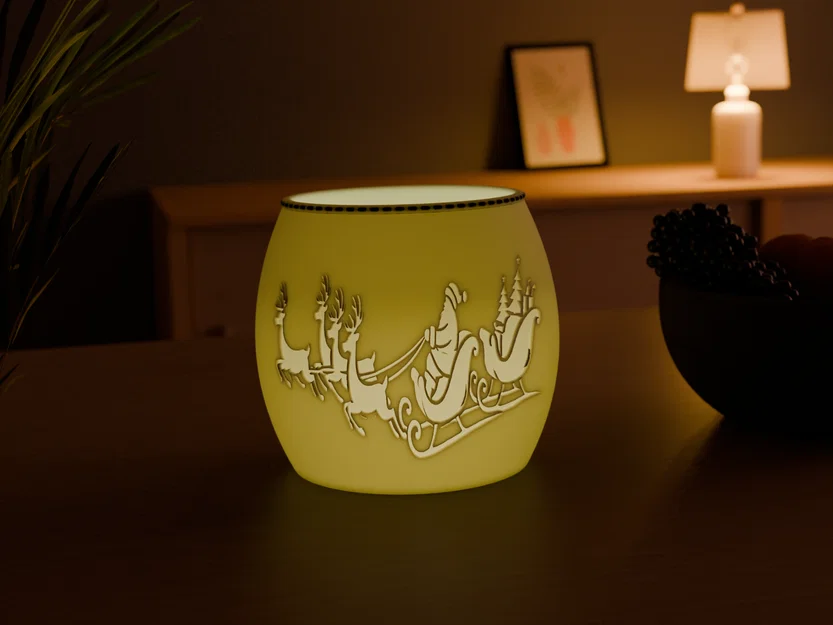 Đèn tealight Giáng Sinh Ông già Noel (Christmas Santa Tealight) - Image 1