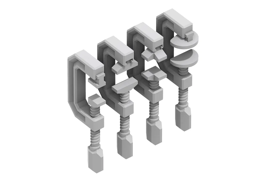 Cảo chữ C (C-Clamp) với đầu kẹp thay đổi được - Image 2