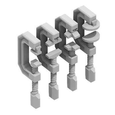 Cảo chữ C (C-Clamp) với đầu kẹp thay đổi được