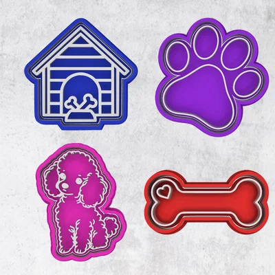 Bộ Khuôn Cắt Bánh Quy Chó (Cookie Cutter Dog Collection)