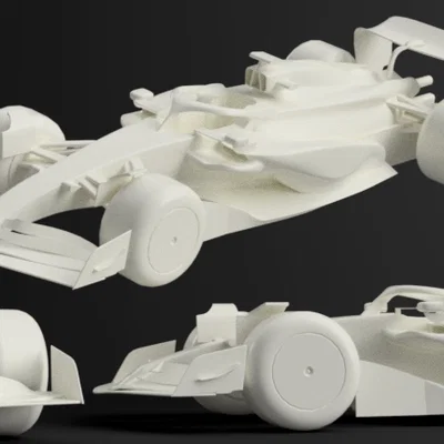 Mô hình xe đua F1 Aston Martin AMR24 2024 (In 3D chi tiết)