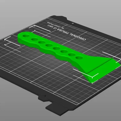 Cây cạo đá ICE Scraper tích hợp gờ chắn (Spoiler) - Model in 3D